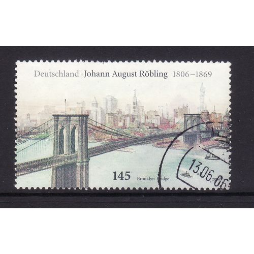 GERMANY 2006 145c BIRTH JOHANN AUGUST ROBLING FINE USED