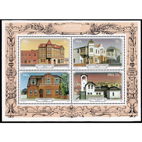 S W A Sg ms385 Historic Buildings mini sheet mint never hinged (N9)