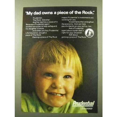 1971 Prudential Life Insurance Ad - My Dad Owns a Piece