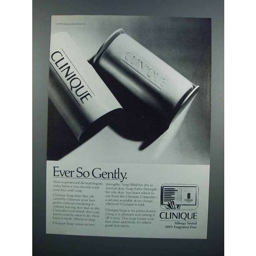 1983 Clinique Soap Ad - Ever So Gently