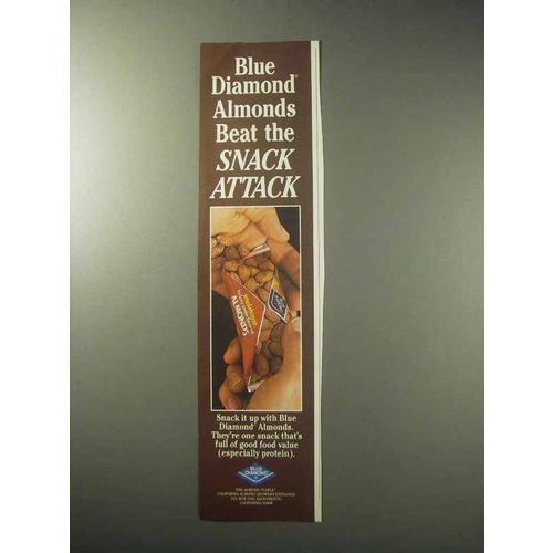1985 Blue Diamond Smokehouse Almonds Ad - Snack
