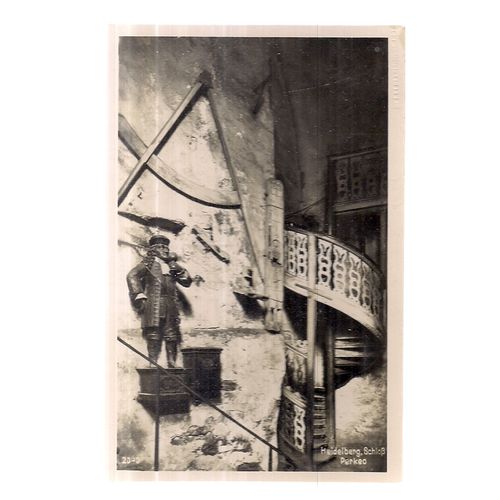 THE LITTLE PERKEO, HEIDELBERG, GERMANY, unused vintage postcard RP =