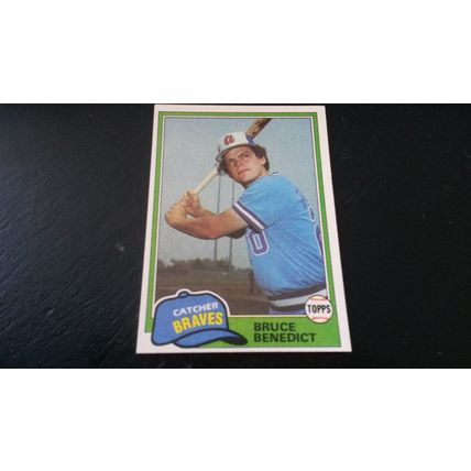1981 Topps Card # 108 Bruce Benedict Very Good-Excellent (4) Atlanta Braves