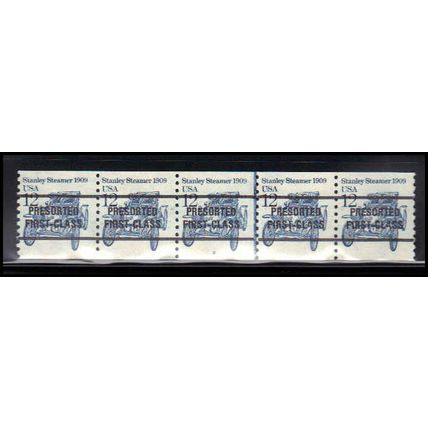 2132a 12c Stanley Steamer Fine MNH Dry Gum PNC 2/5 Line Gap X2024