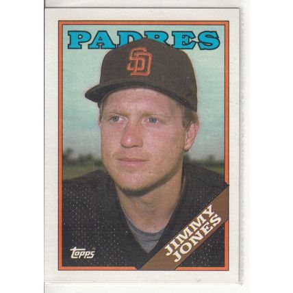 1988 Topps baseball card 63 Jimmy Jones