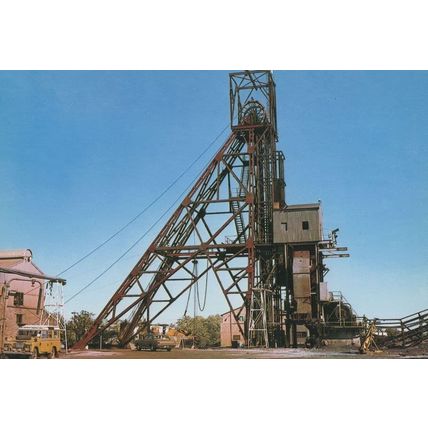 Tennant Creek Mine Pit Head Australia Postcard