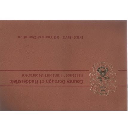 County Borough of Huddersfield Passenger Transport Department 1883-1973