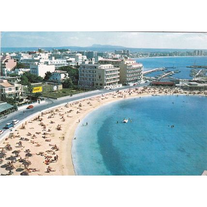 Mallorca Ca'n Pastilla Spain Postcard posted 1999 corner crease