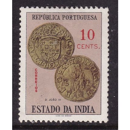 Portuguese India 1959 Coins Joao 111 10c SG 689 mint hung VGC