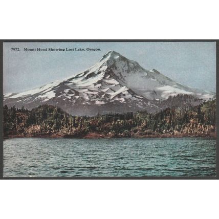 Mount Hood & Lost Lake, Oregon, c.1910 - Brown News Co Postcard