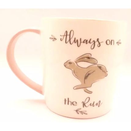 Always on the Run Hare Mug Fine China Ceramic 9 CM Gift Beverage Tableware