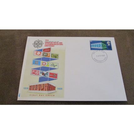 Philart 1969 GB FDC - European Telecommunications Conference - Bournemouth frank