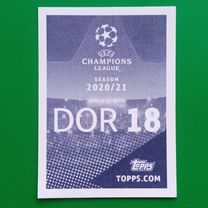 2020 Erling Haaland DOR18 UCL 2021 Topps Sticker DORTMUND