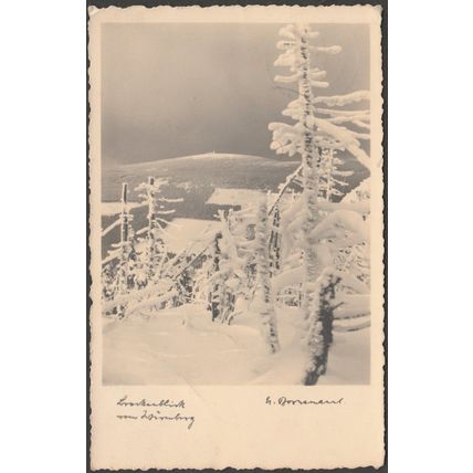Brockenblick vom Heimburg, c.1930s - Bornemann Foto-AK