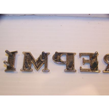 1964 1965 CHRYSLER IMPERIAL TRUNK LID EMBLEMS OEM SET