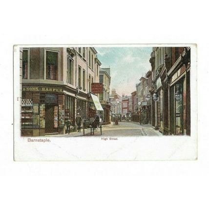 High Street, Barnstaple, Devon, Postcard.