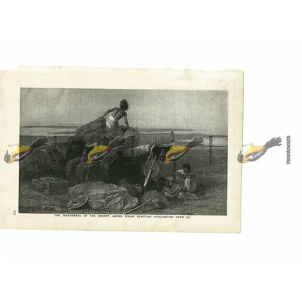 Desert Wanderers, Birthplace of Egyptian Civilisation, Book Illustration, c1907
