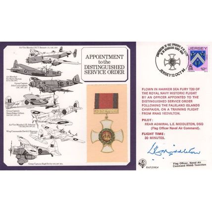 Appointment To The Distinguished Service Order Falklands War Admiral Hand Signed