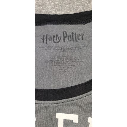 Harry Potter Hufflepuff Baseball Tee 3/4 Sleeves SLIM Size L LARGE Hogwarts Gift