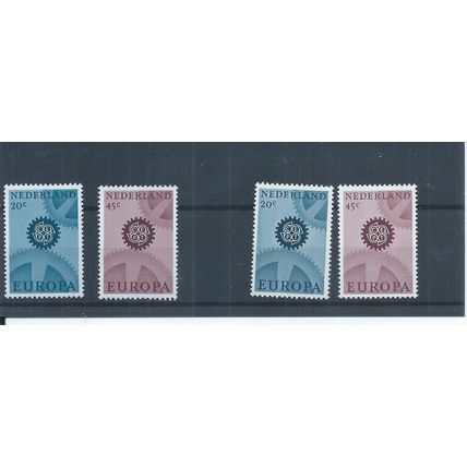 Netherlands stamps. 1967 Europa MNH both normal & phosphorescent paper (AD329)