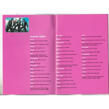 Grease. DVD. Includes Songbook.