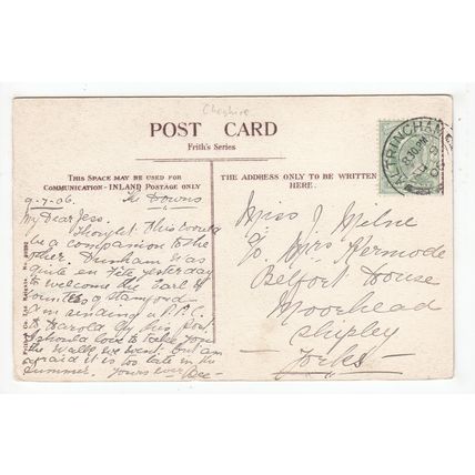 Dunham Mill Bowdon Postcard 1906 Altrincham