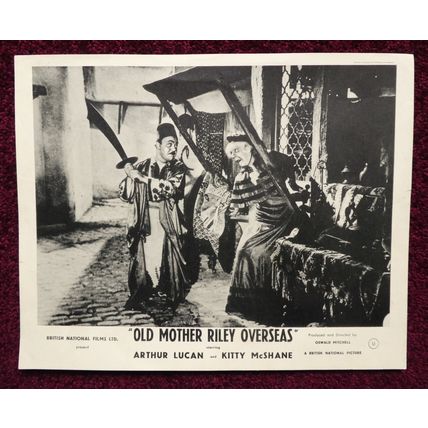 OLD MOTHER RILEY OVERSEAS (1943) UK FOH / Lobby card ***Arthur Lucan***