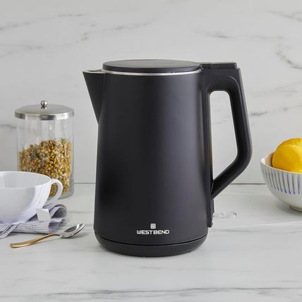 West Bend Electric Kettle Cordless Serving Features Stainless Steel Interior Boi