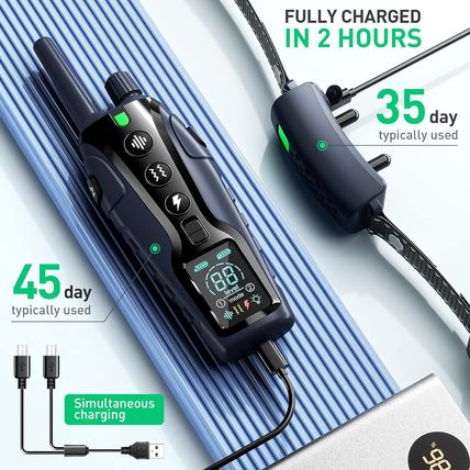 Dog Shock Collar - 4000FT Dog Training Collar with Remote Waterproof E Collar wi