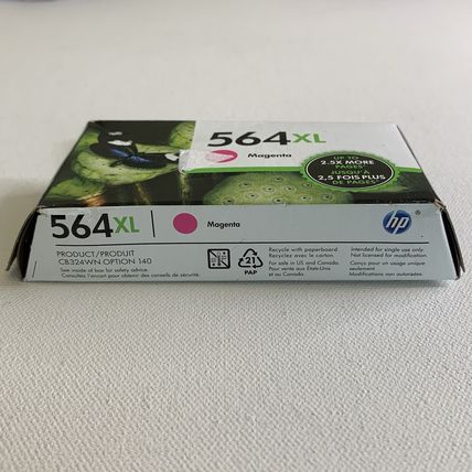 Genuine OEM HP 564XL High Yield Magenta Ink Cartridge (CB324WN) EXP 10/2023