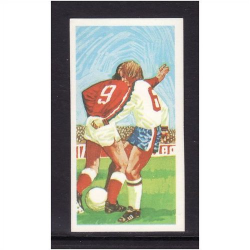 Brook Bond Play Better Soccer Tackling Card No 8 Mint