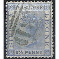 Sierra Leone 1891 SG31 2 1/2d Ultramarine Fine Used ...