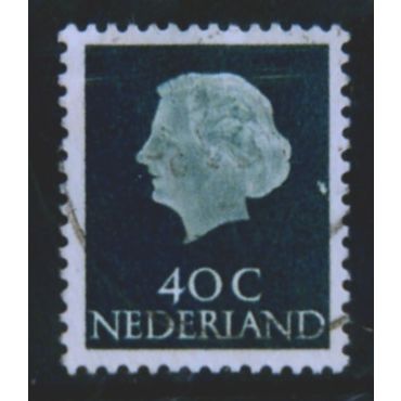 NETHERLANDS 1953 SG 782 40c DEEP SLATE BLUE FINE USED #