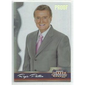 DONRUSS AMERICANA ' SILVER PROOF ' REGIS PHILBIN card # 123 (2008)