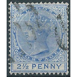 Lagos 1891 SG31 2 1/2d Ultramarine Fine Used .. ..