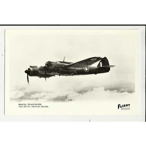 Aviation BRISTOL BEAUFIGHTER Postcard by Flight International