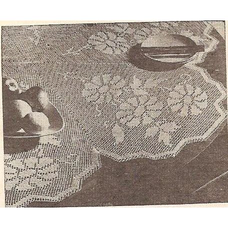 Crochet Doily Pattern Round Filet Luncheon Cloth