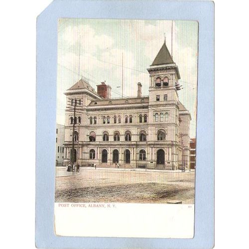 New York Albany Post Office Street Scene Intersection ny_box2~391