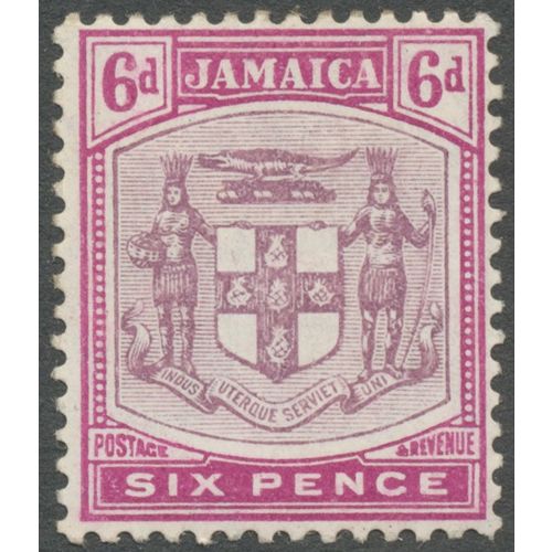 Jamaica 1911 6d dull & bright purple SG 44 unused