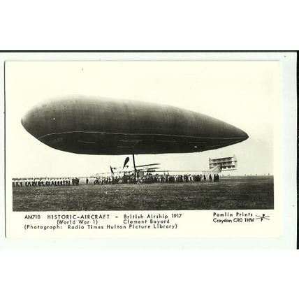Aviation BRITISH AIRSHIP Clement Bayard Postcard (Pamlin AM710)