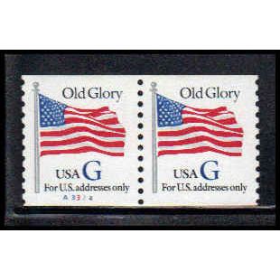 2890 32c G Old Glory Very Fine MNH CNP Left A3324 PA1556