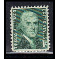 Used 1278 1c Thomas Jefferson Fine KA8427