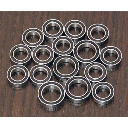(16pcs) XRAY M18 / M18 T / M18 T PRO / NT-18 Rubber Sealed Bearing Set
