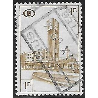Belgium EPM Mi 300: 1 Fr. brown-ochre Railway Parcel: Brussels North Station