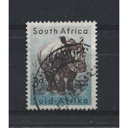 SouthAfrica.SG155 3d White Rhinoceros,Fine Used.Sept23d