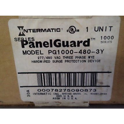 INTERMATIC PG1000-480-3Y PANELGUARD PG1000,HARDWIRED SURGE PROTECTOR,480VAC,EI