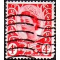 1967-9 Wales Regional Definitives, 4d Value. Vermillion Fine Used