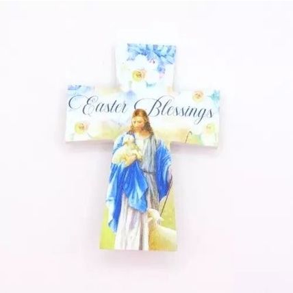 Easter Blessings Free Standing Cross 10.5 CM Christmas Faith Jesus