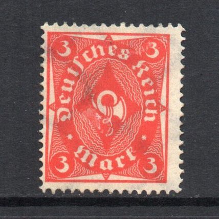 Germany - 1922 - 3mk Posthorn, Used