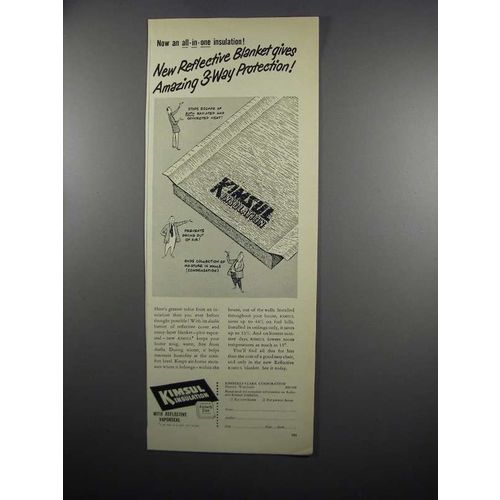 1950 Kimberly-Clark Kimsul Insulation Ad - Protection